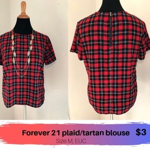 Forever 21 Plaid/Tartan blouse